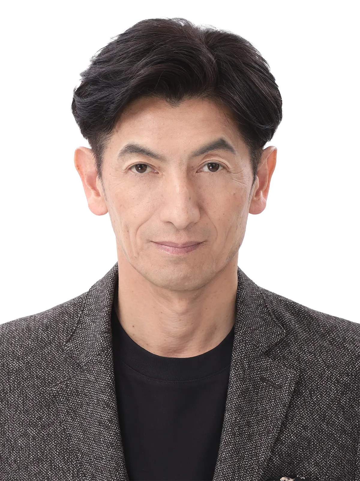 40代後半男性の社員証証明写真修正のアフター