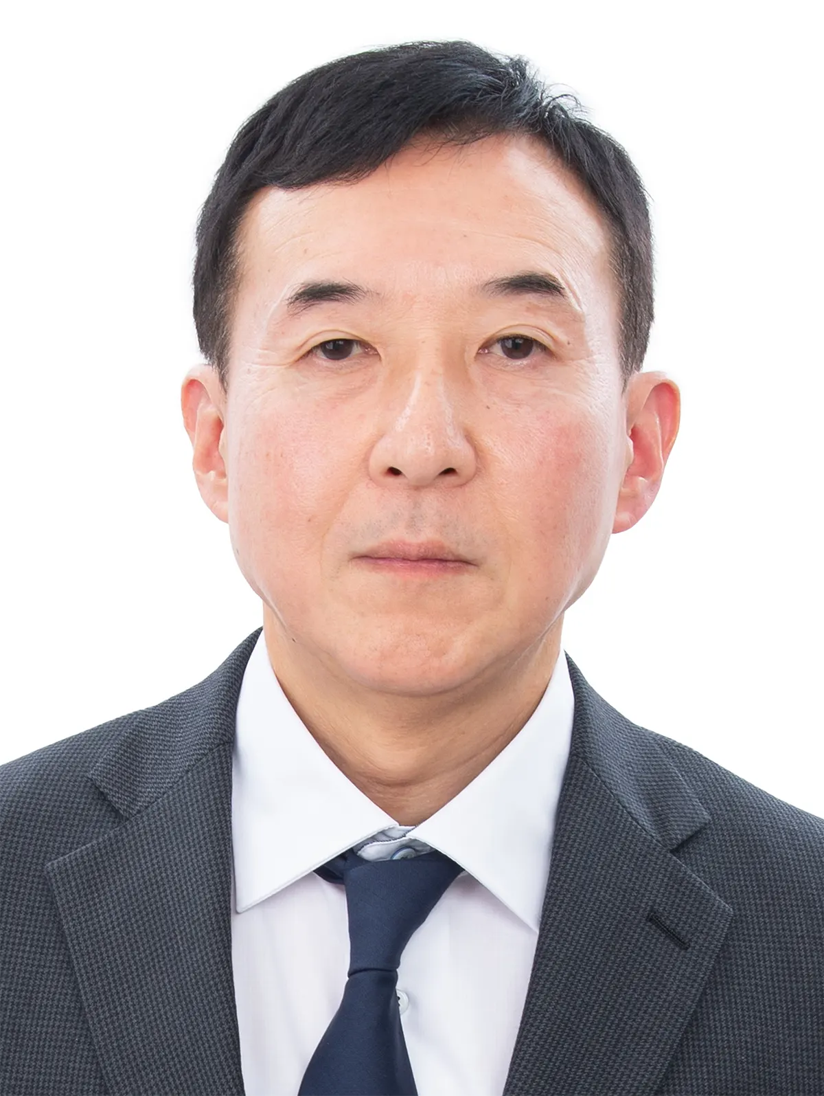 50代前半男性の社員証用証明写真修正のビフォー